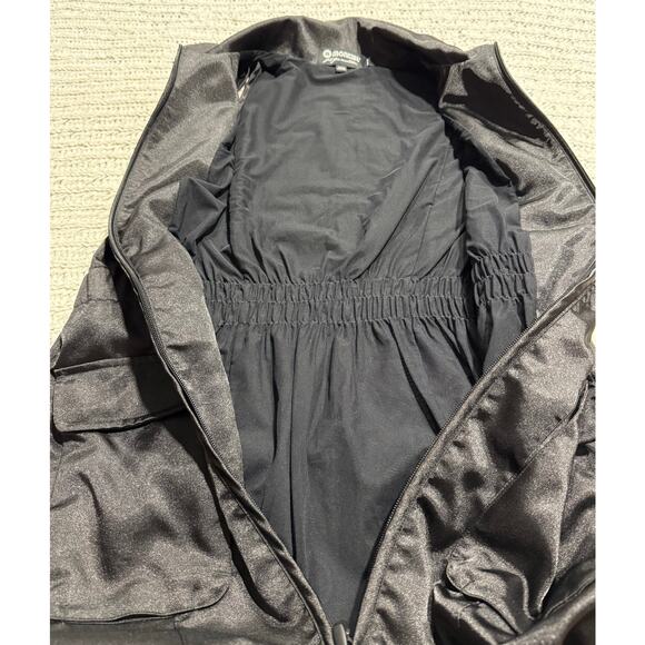 Montiel Performance Athletic Dress Collared Women Small Black Zipper Stretch USA - Picture 9 of 10